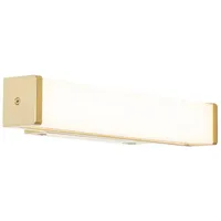 QAZQA - Badezimmer Wandleuchte Messing 32 cm inkl. LED