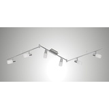 Trango LED Deckenleuchte, Chrom & Alu gebürstet *GRACE* inkl. Leuchtmittel