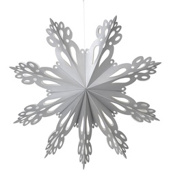 Broste Copenhagen - Christmas Snowflake Deko-Anhänger, Ø 46 cm, silber