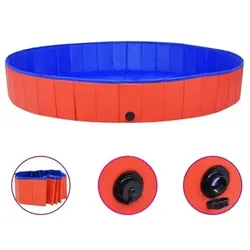 VidaXL Hunde-Pool rot 2 m, 30 cm