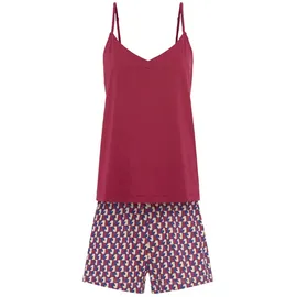 lscn by lascana Shorty Pyjama beere/beere gemustert 36/38