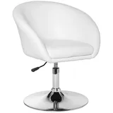 KADIMA DESIGN Loungesessel LIFT, Retro-Design, verstellbare Sitzhöhe, Trompetenfuß, in Schwarz oder Weiß