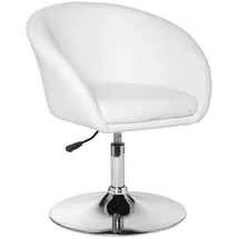 KADIMA DESIGN Loungesessel LIFT, Retro-Design, verstellbare Sitzhöhe, Trompetenfuß, in Schwarz oder Weiß