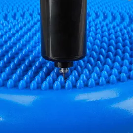 Relaxdays Balance-Kissen mit Luftpumpe blau