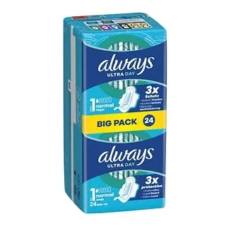 Always Binden Ultra Day Normal mit Flügeln, 24 St.