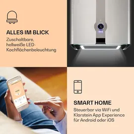 Klarstein Futurelight Smart Inselhaube 42 cm silber