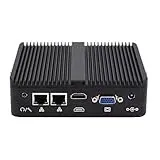WEIDIAN Industrie PC Lüfterloser Mini PC N100, 16GB RAM 256GB SSD, 2RS232 COM, 2Gigabit LAN, HD+VGA, Win11 Lüfterlos Industrial Fanless Embedded Mini Computer Linux Auto Power On