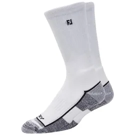 FootJoy ProDry Crew Socken 2er Pack Weiß/Grau 44-45
