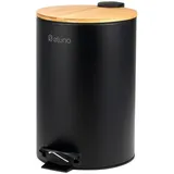 ELUNO Abfalleimer 12 l Schwarz