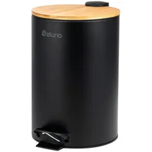 ELUNO Abfalleimer 12 l Schwarz