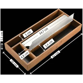 KESPER Folienspender, dunkler Bambus, FSC