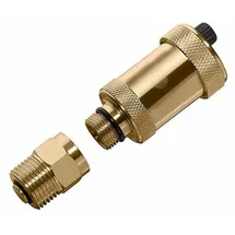 lechar Automatischer Schnellentlüfter 1/2 Zoll mit Absperrventil Messingoberfläche