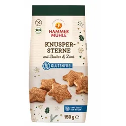 Hammermühle Knuspersterne mit Butter glutenfrei bio