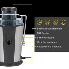 Gutfels JUICE 3010 Automatikentsafter schwarz
