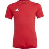 Adidas Kinder Laufshirt J Team Tee IT5055 - team power Red/White