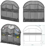 PRO PLUS Rad-Organizer 9 Fächer 84 x 86cm 7mm Keder für Wohnwagen/Wohnmobil