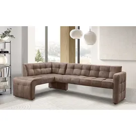 exxpo - sofa fashion Essbank EXXPO - SOFA FASHION "Barista, bequem und elegant, hohe Bodenfreiheit", cognac, B:245cm H:83cm T:159cm, Sitzbänke, Essbank, Eckbank Barista bequem und elegant, hochwertige Detailverarbeitung