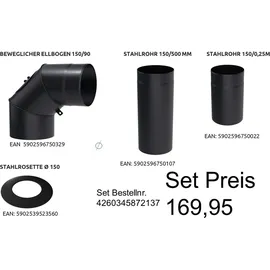 Hitze SIGA 6,5 kW Stahl Schwarz