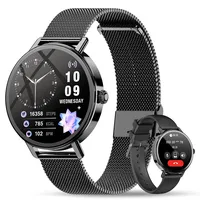 Baolubao Smartwatch Damen mit Telefonfunktion - 1.26" HD Display, KI-Sprachassistent, Fitness Tracker mit Pulsuhr SpO2 Schlafmonitor, 2 Armbänder, 100+ Sportmodi Sportuhr, Uhr Damen für iOS Android
