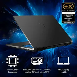 Medion ERAZER Defender P50i, Schwarz, 17,3 Zoll, Full-HD, Intel Core i5 13420H, 16GB, 512GB, RTX 4060