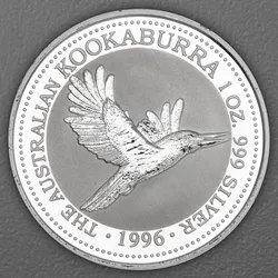 Silbermünze 1oz Kookaburra 1996 (Australien)