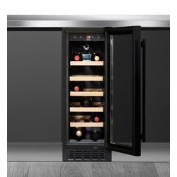Amica Weinkühlschrank WK 341 115 S, für 20 Standardflaschen á 0,75l,Standkühlschrank schwarz