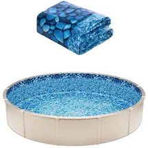 Vevor Runde Poolfolie blau φ1006x120 cm