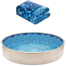 Vevor Runde Poolfolie blau φ1006x120 cm