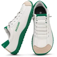 SAGUARO Barfußschuhe Damen Herren – Minimalistische Barfuss Sneaker, Bequem und Flexibel, Walkingschuhe mit Breiter Zehenbox und Zero Drop Sohle – Für Alltag, Arbeit, Freizeit und Reisen Grün,Gr.40 - 40 EU