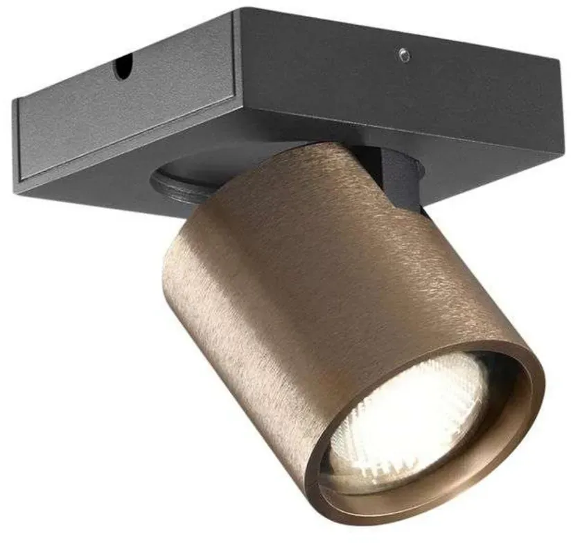 Deckenleuchte LIGHT-POINT, dimmbar, Bronze / Altmessing, für Wohnzimmer, Aluminium - 8 - 2.5