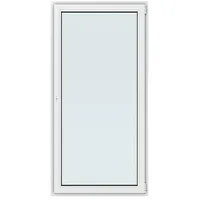 Solid Elements Balkontür New Basic  (100 x 200 cm, Verglasung: 3-fach, DIN Anschlag: Rechts, Weiß)