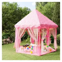 vidaXL Prinzessin-Spielzelt mit 250 Bällen Rosa 133x140 cm