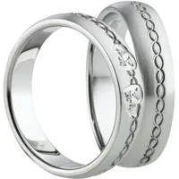 Mabro Partnerringe Verlobungsringe AB1000/1001 Edelstahl