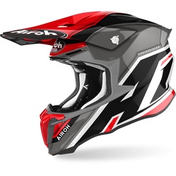 Airoh Twist 2.0 Shaken Motorcross helm, rood, L