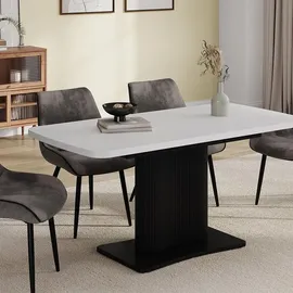 Vicco Fenaro 120 x 77,4 x 80 cm ausziehbar Weiß/Schwarz