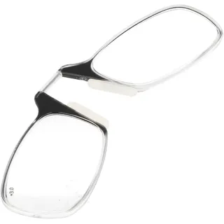 Flexi Zweitlesebrille als ideale Lesehilfe für unterwegs, ultraflach und flexibel, mit Klebepad zum Befestigen am Smartphone