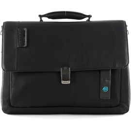 Piquadro P16 Expandable Computer Briefcase Chevron / Nero