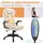Homcom Massagesessel 62 x 121 x 68 cm Weiß drehbar mit Fernbedienung