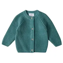 stellou & friends Strickjacke Gerippter Cardigan Gerippter Cardigan 110/116