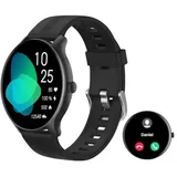 HUAKUA Smartwatch mit Telefonfunktion,Smartwatch für Damen Herren Smartwatch Damen mit Bluetooth Anrufe Fitnessuhr mit SpO2-Überwachung Pulsuhr Schlafmonitor Schrittzähler Anrufe Nachricht Erinnerung