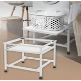 ML-Design Waschmaschinen-Untergestell ausziehbarer Ablage, Weiß, 62,5x53,5x45 cm