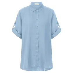Leinen-Bluse Riani blau, 38