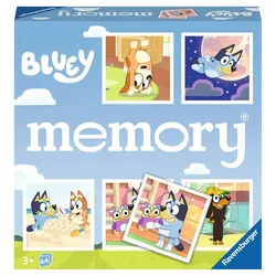 Ravensburger Spiel - memory® Bluey - Der Spieleklassiker für alle Fans der Vorschulserie Bluey