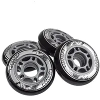 Nils Extreme PU Rollen 70x24 mm 82A Schwarz | Inline-Skate Rollen aus Polyurethan | Gute Dämpfung & Haftung | Für Freizeit & Fitness | 4 Stück