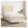vidaXL Boxspringbett 90 x 200 cm Creme