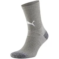 Puma teamLIGA Training Socken Herren grau weiß Gr 3 (39-42)