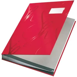 Leitz Unterschriftsmappe A4 Rot 18 Fächer