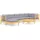 vidaXL Garten-Lounge-Set 8-tlg. grau Kiefer