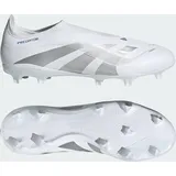 Adidas Predator League Laceless FG/MG Fußballschuh WEISS|silber|königsblau 43 1/3