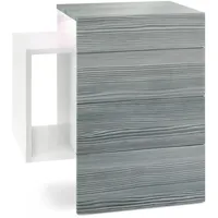 Vladon Nachttisch, Anthrazit, Holzwerkstoff, 60x63x36 cm, Schlafzimmer, Nachttische